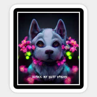 husky puppy Sticker